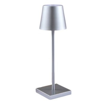 Лампа настольная беспроводная Ø11x(h)38см LED POST-MODERN MGline серебристого цвета