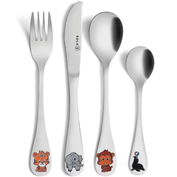 Набор детских столовых приборов Jungle - 4 предмета