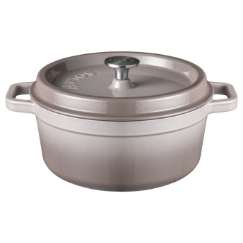 Кокот с крышкой Ø28см 5л серый