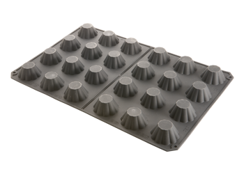 Форма "Бриош" 600x400мм 24 выемки 80x37мм