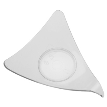 Тарелка треугольная 9.5x9.5x(h)7.7см прозрачная Pap Star, 50шт