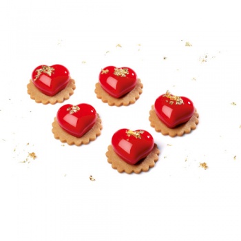 Форма силиконовая 3D "Сердечки" 40х30х20мм 18мл 30 выемок