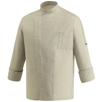 Китель поварской с кнопками - модель Cheap - цвет tea mix - 65% полиэстер, 35% хлопок - 150 г/м2