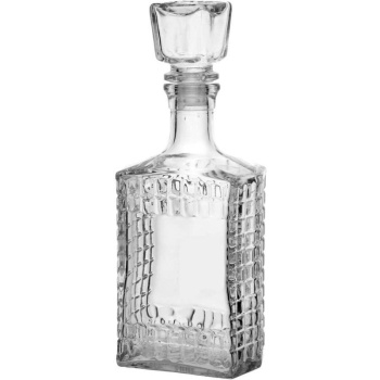 Штоф 0.5л Оптика Квадрат с пробкой