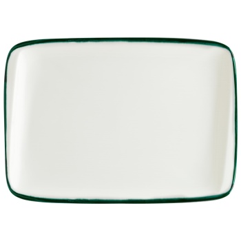 Тарелка прямоугольная 23x16см LINEA Green Moove