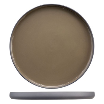 Тарелка десертная Ø21см IOWA серо-коричневая