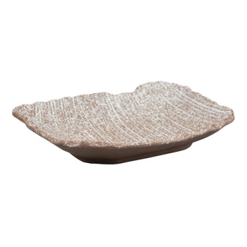 Блюдо для подачи 26x20x4.3см Brown TAIGA Untouched