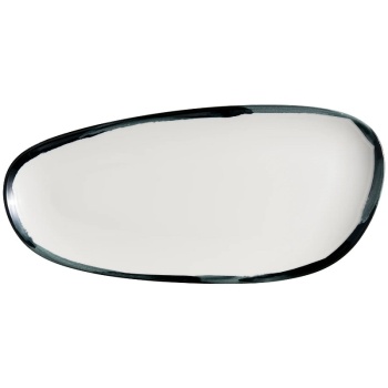 Блюдо, тарелка прямоугольная 34x16см LAVIS Black Vago