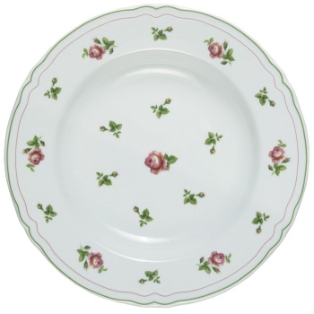 Тарелка глубокая Ø23.5см ANTHIROS green rim