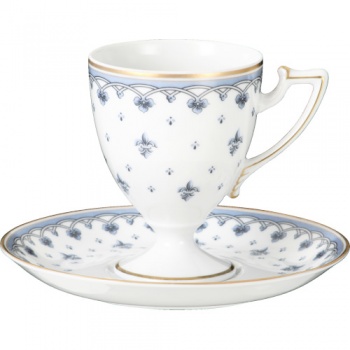 Чашка с блюдцем 210мл IPHIGENIE Blue flower