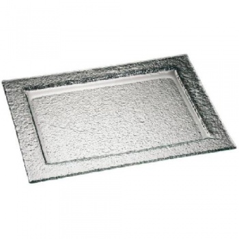 Поднос сервировочный прямоугольный 30x23см стекло усилен