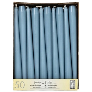 Свеча 25см Ø22мм синяя арктическая Pap Star, 50шт