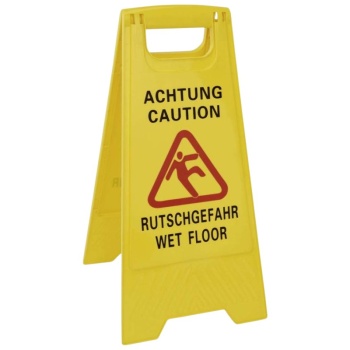 Табличка 'CAUTION WET FLOOR' 42x30x60см WAS