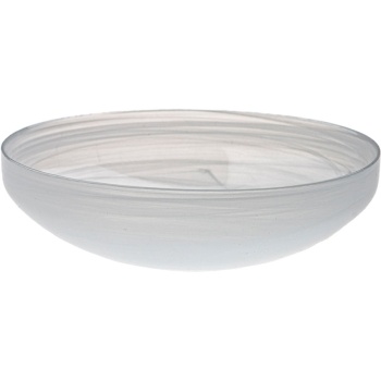 Салатник стеклянный Ø21x(h)5.5см Ethos белый дым
