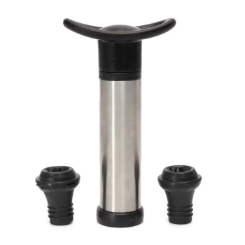 Вакуумный насос для вина Profi-Chef пластиковый хром + 2 пробки