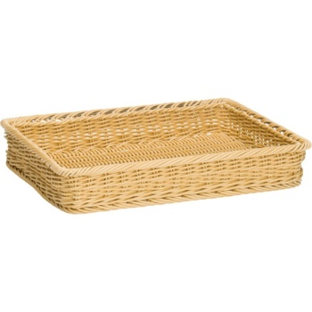 Корзинка для хлебобулочных изделий 40x30x7см бежевый