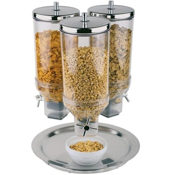 Диспенсер для мюсли на 3 емкости 4.5л - Ø38x(h)54см ROTATION