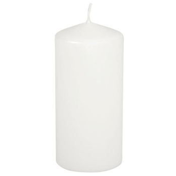 Свеча белая Ø69мм 15см WHITE Pap Star