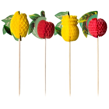 Деко-пика 15см 'Фрукты', 100шт