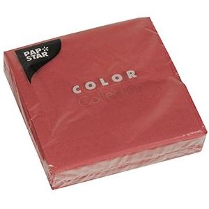 Салфетка 3сл 25x25см COLOR Collection бордовая, 20шт