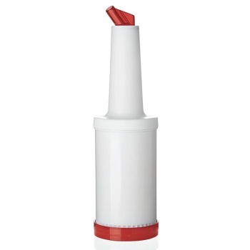 Емкость барная с дозатором 1л красная WAS