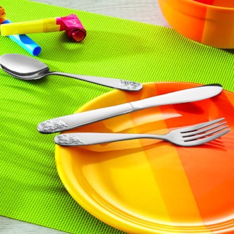 Детская ложка 14см с изображением медведя