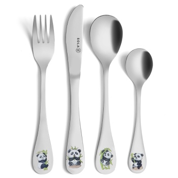 Набор детских столовых приборов Panda - 4 предмета