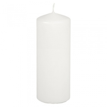 Свеча белаяØ69х(h)180мм WHITE