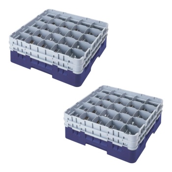 Стойка для бокалов 15.5см на 25 отделений Cambro темно-синий, 2шт