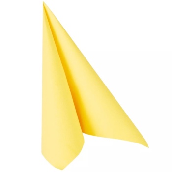 Салфетка 40x40см ROYAL Collection желтая, 20шт