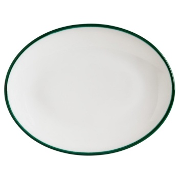 Тарелка овальная 25x19см LINEA Green Moove