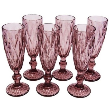Набор фужеров 150мл фиолетовые - P.L. Proff Cuisine, 6шт