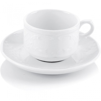 Чашка с блюдцем 220мл FLORA