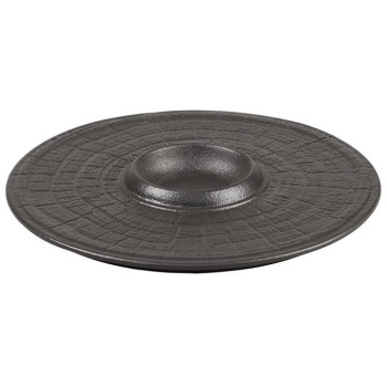 Блюдо для подачи Ø25см Black RAW Stellar