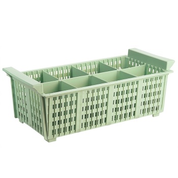 Корзина для столовых приборов 43x21x15см зеленая Contacto