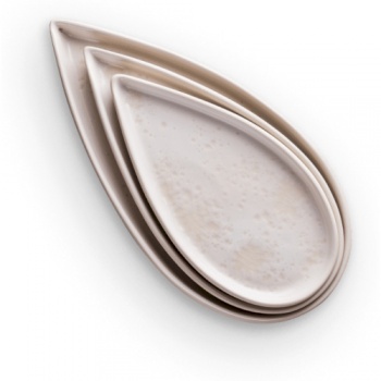 Тарелка - Cosmos - 25см - Cometa Moon (молочный с вкраплениями)