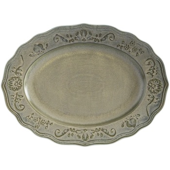 Тарелка овальная 32x24.2см ARDENA Green