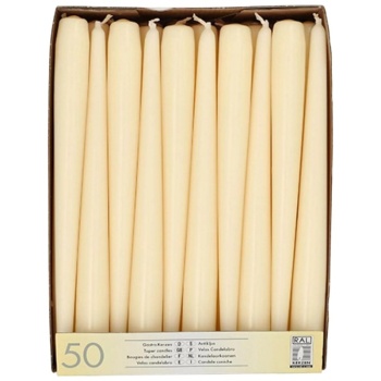 Свеча 25см Ø22мм слоновая кость Pap Star, 50шт