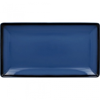 Тарелка прямоугольная 34x18см LEA Blue