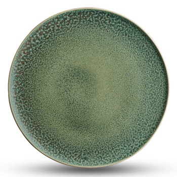 Тарелка плоская Ø28см Azores Kuraish (коричнево-зеленый)