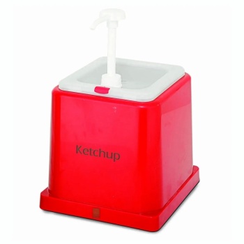 Диспенсер для соусов 2л "Кетчуп" красный