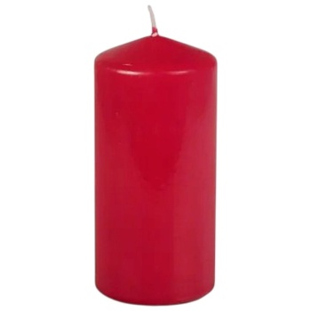 Свеча красная Ø69мм 15см RED Pap Star