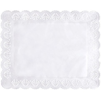 Салфетка кружевная 46x36см прямоугольная Pap Star, 100шт