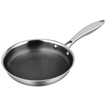 Сковорода Ø26/19.5см Honeycombs нерж. 3-х слойная – P.L. Proff Cuisine