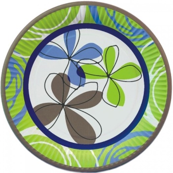 Тарелка Ø23см ДВИЖЕНИЕ картон, 10шт