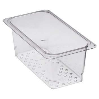 Гастроемкость перфорированная GN 1/3 32.5x17.6x12.7см Camwear прозрачная Cambro