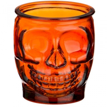 Стакан ЧЕРЕП 400мл - 2347 DB08 оранжевый