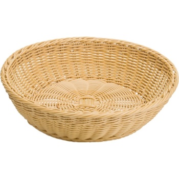 Корзинка для хлебобулочных изделий Ø37x9см бежевая