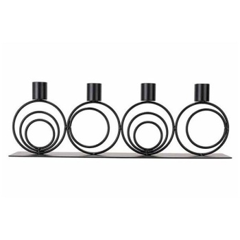 Подсвечник 36x6x12.3см RONDO черный Cosy&Trendy