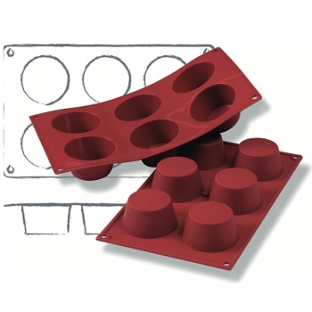 Форма для выпечки "Маффины" с 6 выемками 100мл 69x35мм Schneider